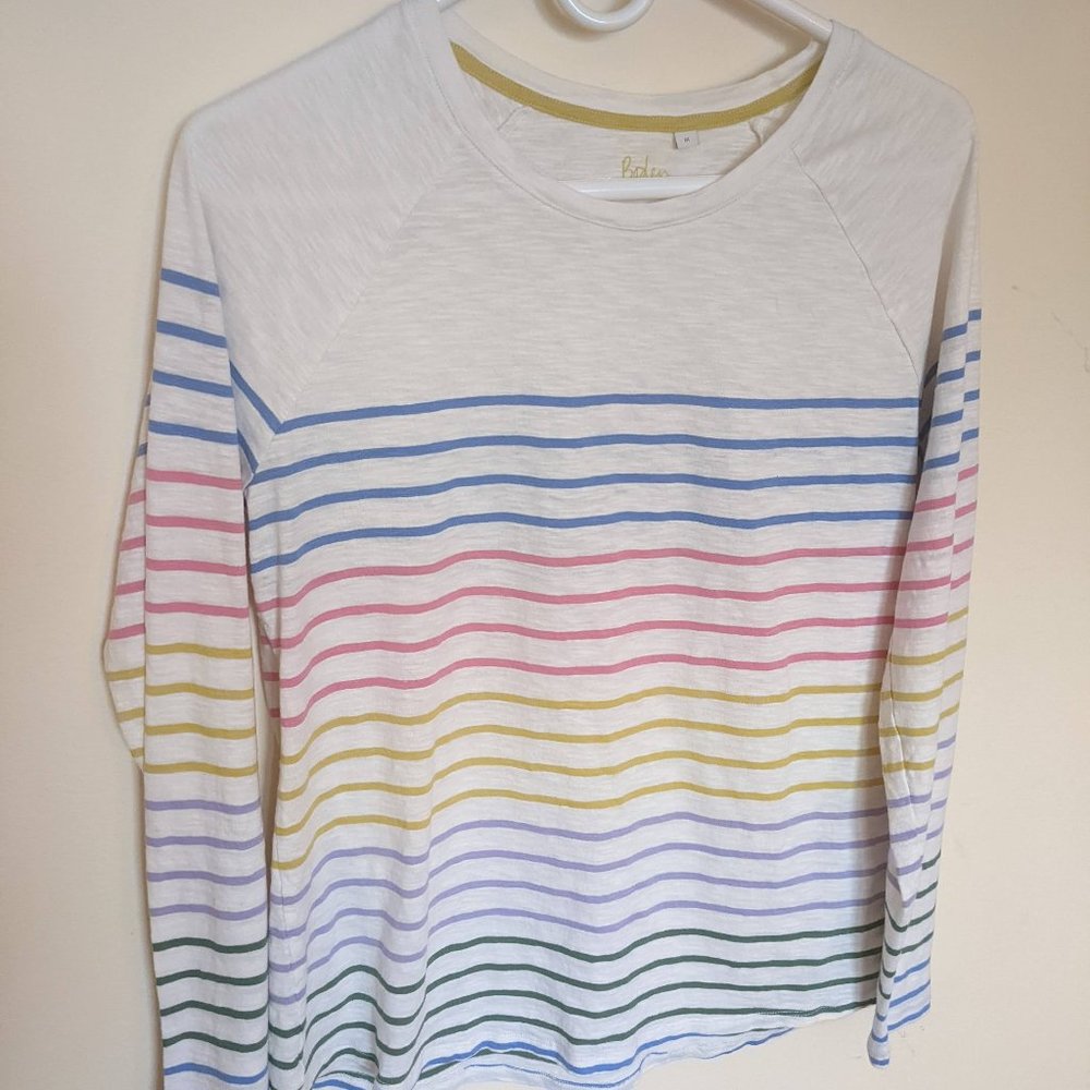 Boden Lorna Baseball Jersey T-Shirt - Sz M